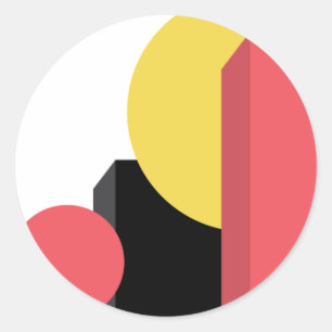 Adesivo Abstrato, colorido, moderno, simples, design vibra