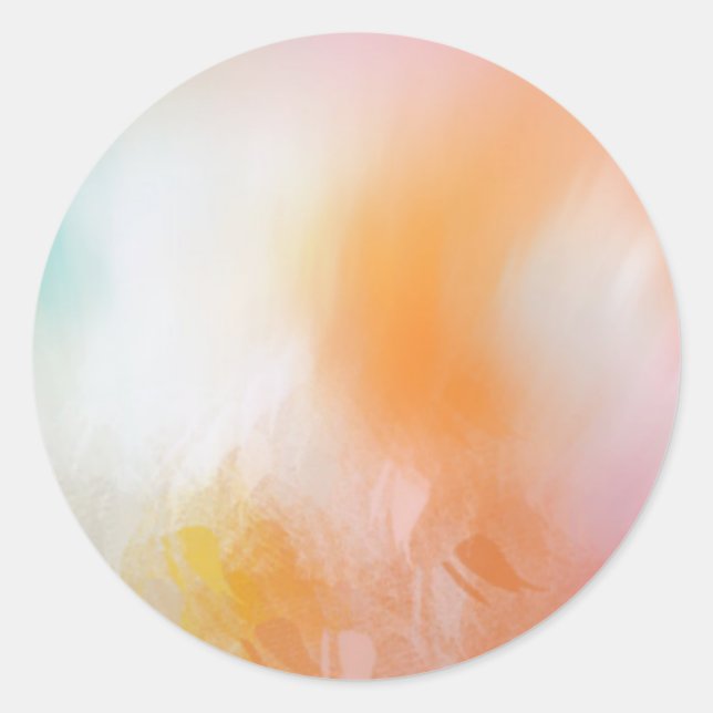 Adesivo Abstrato cor-de-rosa azul amarelo-rosa Modelo (Frente)