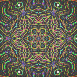 Adesivo Abstrato de arte colorida