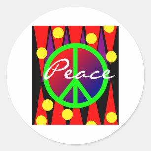 Adesivo Abstrato de Arte "Paz"
