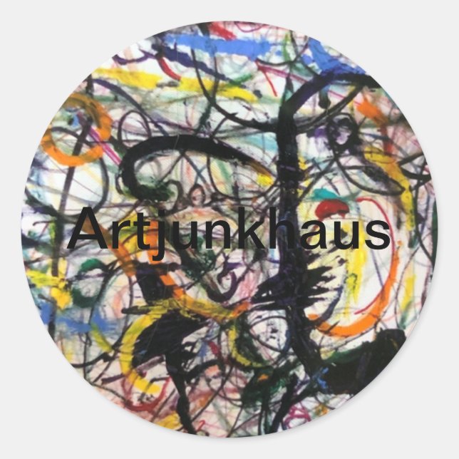 Adesivo Abstrato de Artjunkhaus Corvus (Crow) Jeff Hankame (Frente)