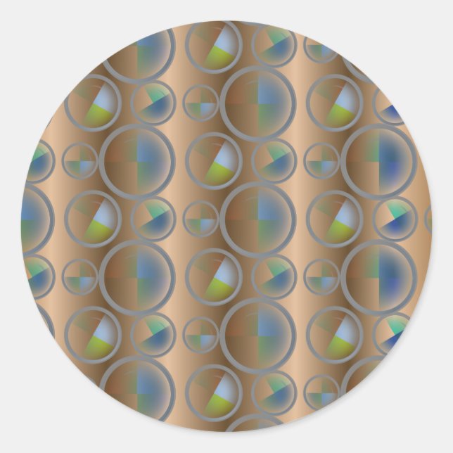 Adesivo Abstrato de Círculos (Frente)