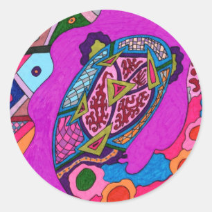 Adesivo abstrato de "Circus Lion"