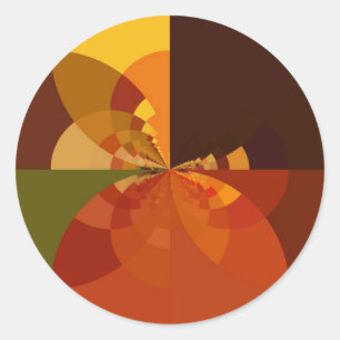 Adesivo Abstrato de cor do tom da Terra Impressão de Desig