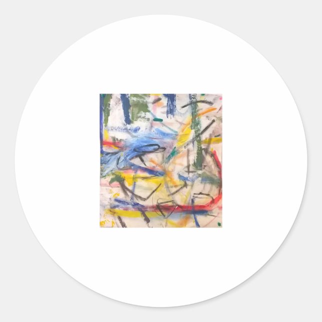 Adesivo Abstrato de golfinho de Lagoa Jeff Hankamer Artjun (Frente)