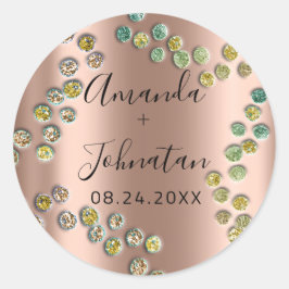 Adesivo Abstrato de jardim Nome Data Rosa preto