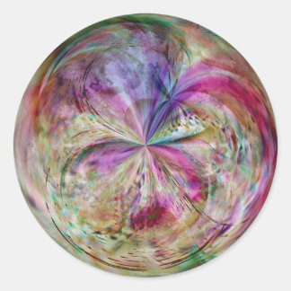 Adesivo Abstrato de multicores Mandala