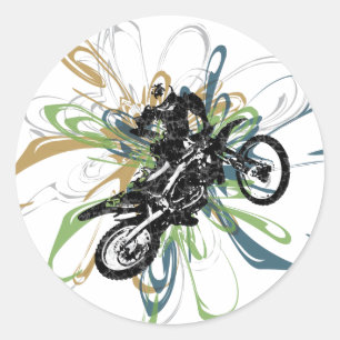Adesivo Abstrato Dirt Bike Stickers
