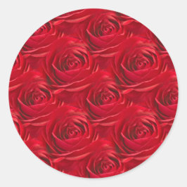 Adesivo Abstrato do Centro da Carteira de Rosa vermelha