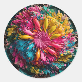 Adesivo Abstrato Eclecética Máxima Imprimível Colorida