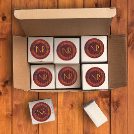 Adesivo Abstrato Elegante Masculino Amarelo Vermelho Amare