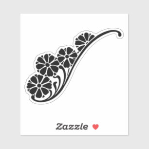 Adesivo abstrato-floral-flor-planta