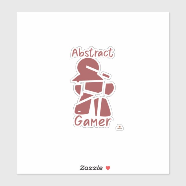 Adesivo Abstrato Gamer Divertido Rompiu Meple Game Love (Folha)