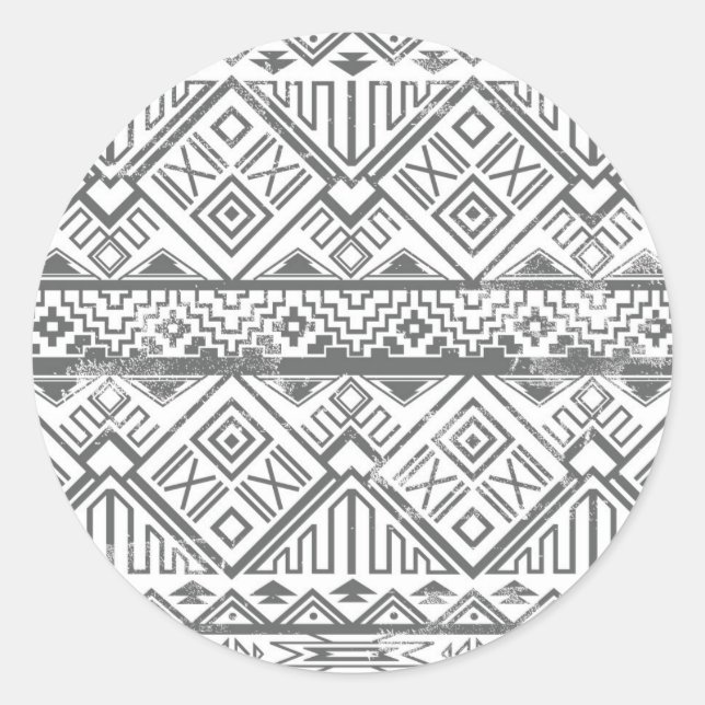 Adesivo Abstrato Geométrico Aztec Padrão 2 (Frente)