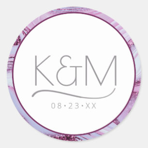 Adesivo Abstrato Glitter Strata Border Wedding Lilac ID903