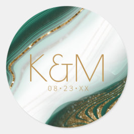 Adesivo Abstrato Glitter Strata Wedding Wht Green ID903