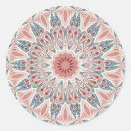 Adesivo Abstrato moderno Caleidoscópio Mandala Arte Fracta