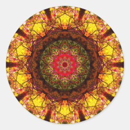 Adesivo Abstrato outono | Colorida Mandala