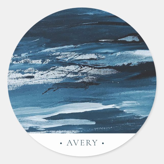 Adesivo Abstrato personalizado moderno (Frente)