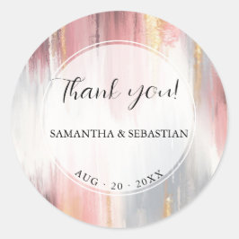 Adesivo Abstrato Pincel Traço Enrolá Dourado Carvões