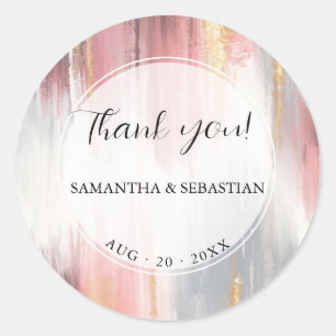 Adesivo Abstrato Pincel Traço Enrolá Dourado Carvões