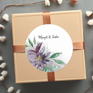 Adesivo Abstrato Puro Boho Lotus Watercolor