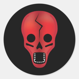 Adesivo Abstrato Red Skull