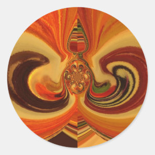 Adesivo Abstrato, rodopia com o Teardrop Center Art Impres