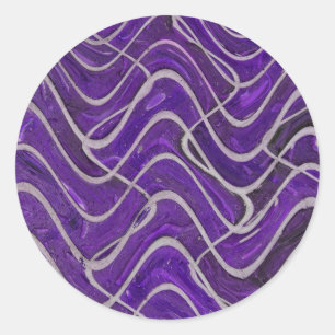 Adesivo abstrato roxo da parede