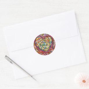 Adesivo Abstrato Sprinkles Heart Mosaic