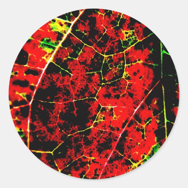 Adesivo Abstrato vermelho (Frente)