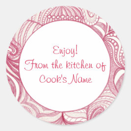 Adesivo Abstrato vermelho da cozinha dos palitos