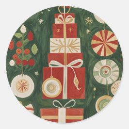 Adesivo Abstrato Yuletide Tapeçaria