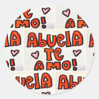 Adesivo Abuela Te Amo Sticker by Tamara Diaz Art
