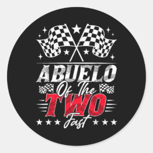 Adesivo Abuelo Do Dois Carro Rápido De Corrida De Aniversá