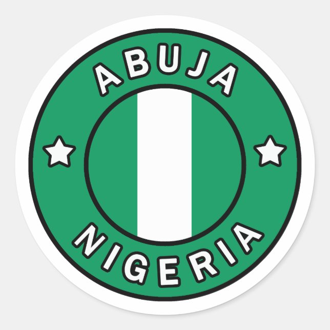 Adesivo Abuja Nigéria (Frente)