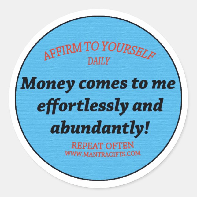 Adesivo Abundância (Frente)