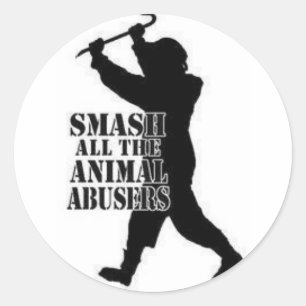 Adesivo Abusadores do animal da quebra