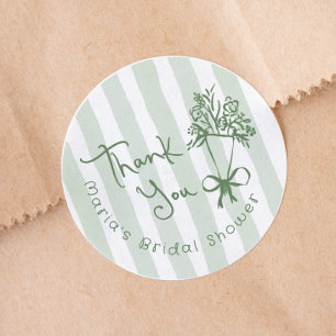 Adesivo Acabado de Chegar Caprichoso Desenho à Mão Verde