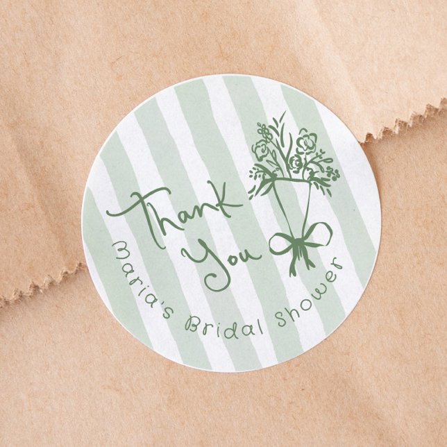 Adesivo Acabado de Chegar Verde Caprichoso Desenhado à Mão (Criador carregado)