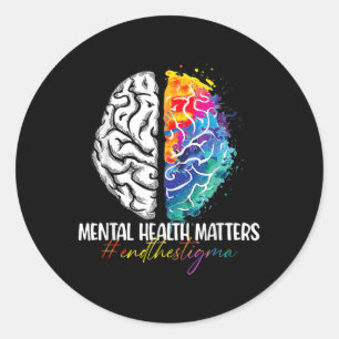 Adesivo Acabar Com A Saúde Mental Estigma A Sensibilização