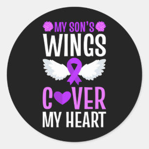 Adesivo Acabar com a sobredosagem Cobrir das asas do meu f