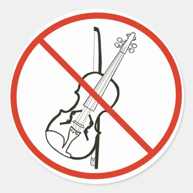 Adesivo acabar com a violência (Frente)