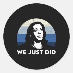 Adesivo Acabou De Fazer Kamala Harris Joe Biden 2020