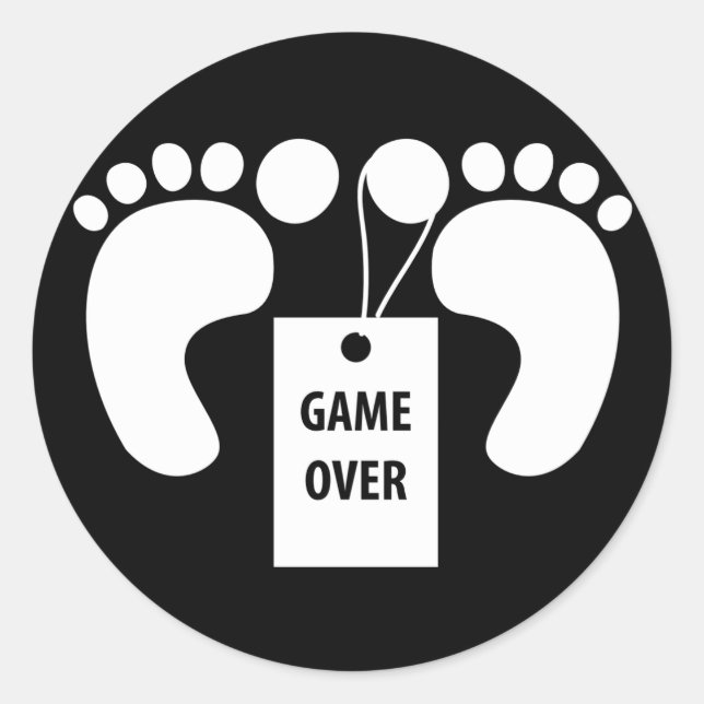 Adesivo Acabou o jogo (Frente)
