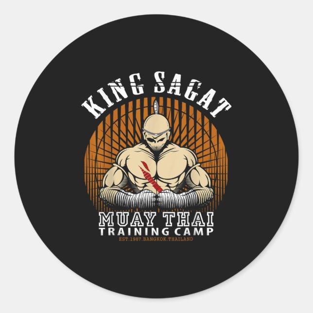 Adesivo Academia de Treinamento de Boxe Muay Thai - Câmera (Frente)