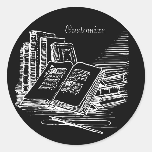 Adesivo Academia Preta E Branca Personalizada (Frente)