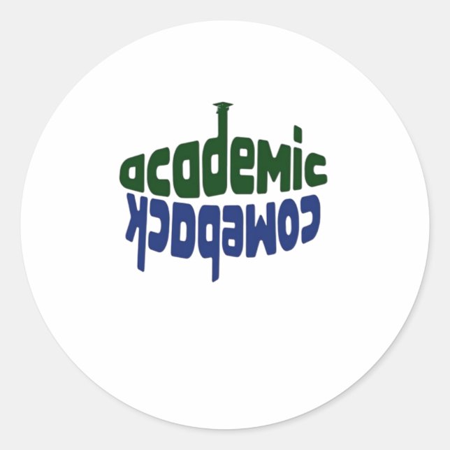 Adesivo Acadêmico Comeback Clássico (Frente)
