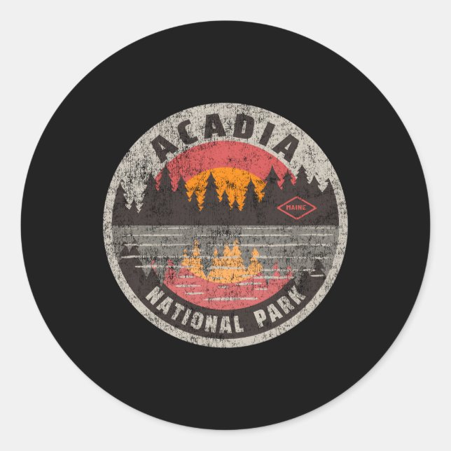 Adesivo Acadia National Park Maine Camg Hiking (Frente)