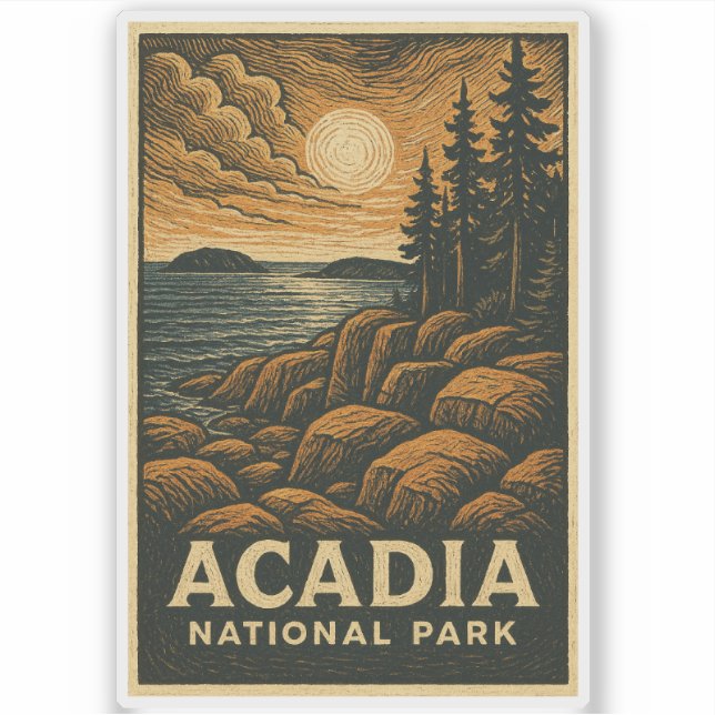 Adesivo Acadia National Park Vinyl Sticker (Frente)
